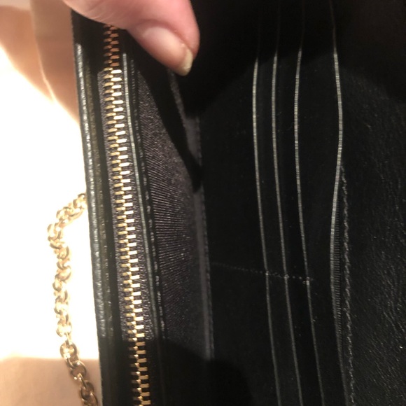 NWT in box Jimmy Choo black leather shoulder bag with gold chain strap - Picture 4 of 8